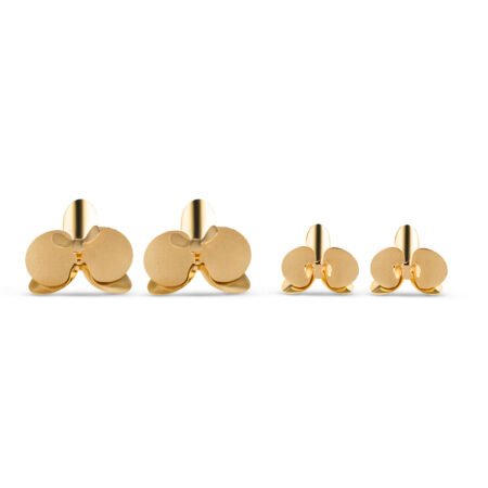 Orchids Earrings Gold mini